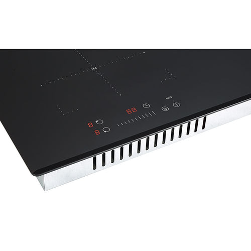 Teknix BITK278IHS - Black Glass Induction Hob - 4 Zones