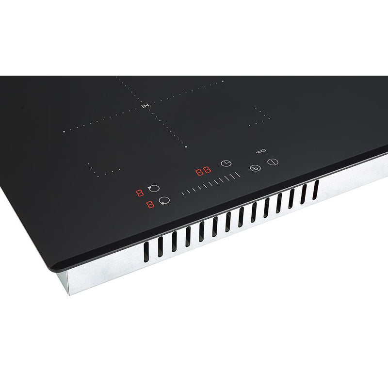 Teknix BITK278IHS - Black Glass Induction Hob - 4 Zones