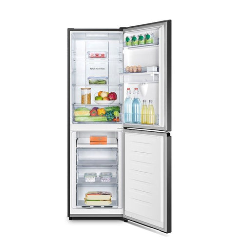 Teknix FFH1825WB/E - Black Freestanding 50/50 Frost Free Fridge Freezer - E energy