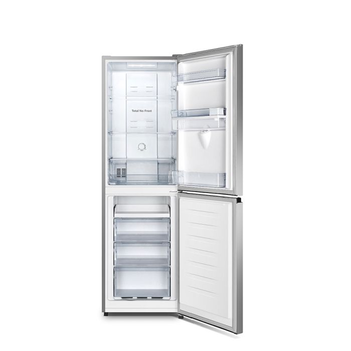 Teknix FFH1825WS - Silver Freestanding 50/50 Frost Free Fridge Freezer - F energy - Display