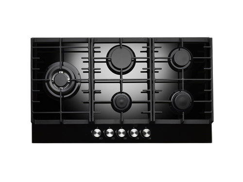 Teknix SCGH751B - Black 5 Zone Gas Hob