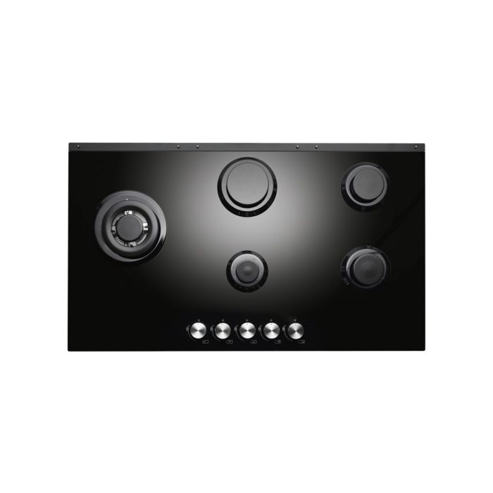 Teknix SCGH751B - Black 5 Zone Gas Hob