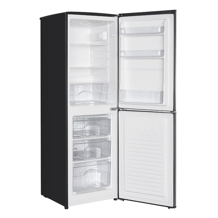 Teknix STF1448B - Black Fridge Freezer - 144cm - E Energy Rating