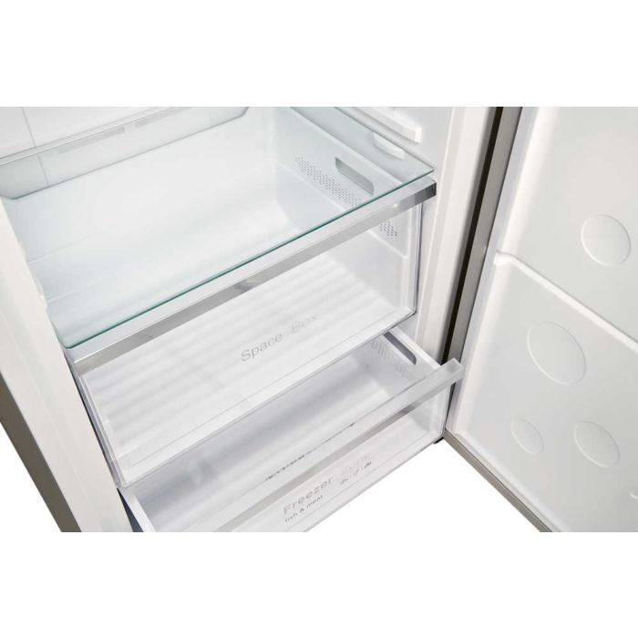 Teknix T70FF1X - Stainless steel Freestanding Hybrid Frost Free Fridge Freezer - F energy