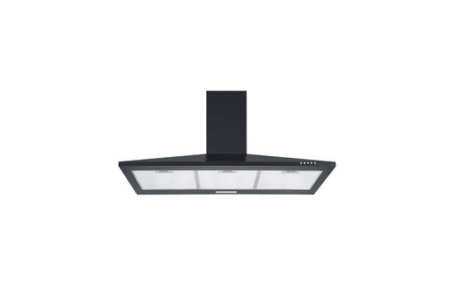 Teknix TKCH29B - Black Chimney Hood - 90cm Width - A Energy Rating