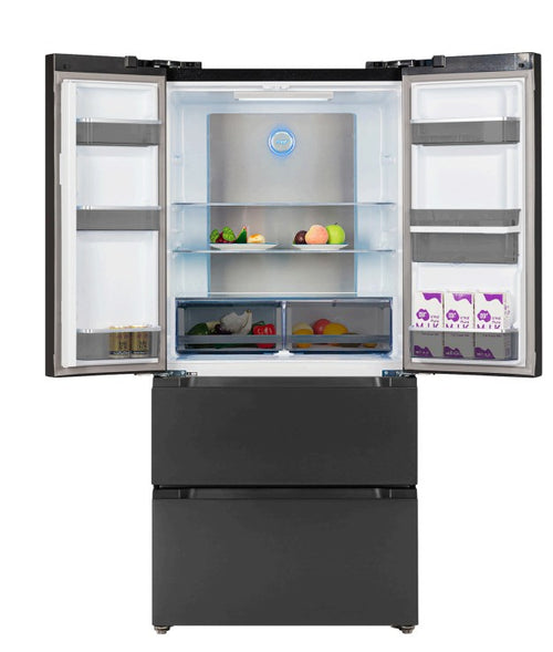 Tesla T571FRDB - Black American Fridge Freezer - 539L - E Energy Rating