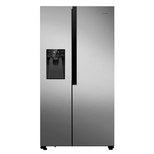 Teknix THSBS1791INX - Silver American Frost Free Fridge Freezer - E energy