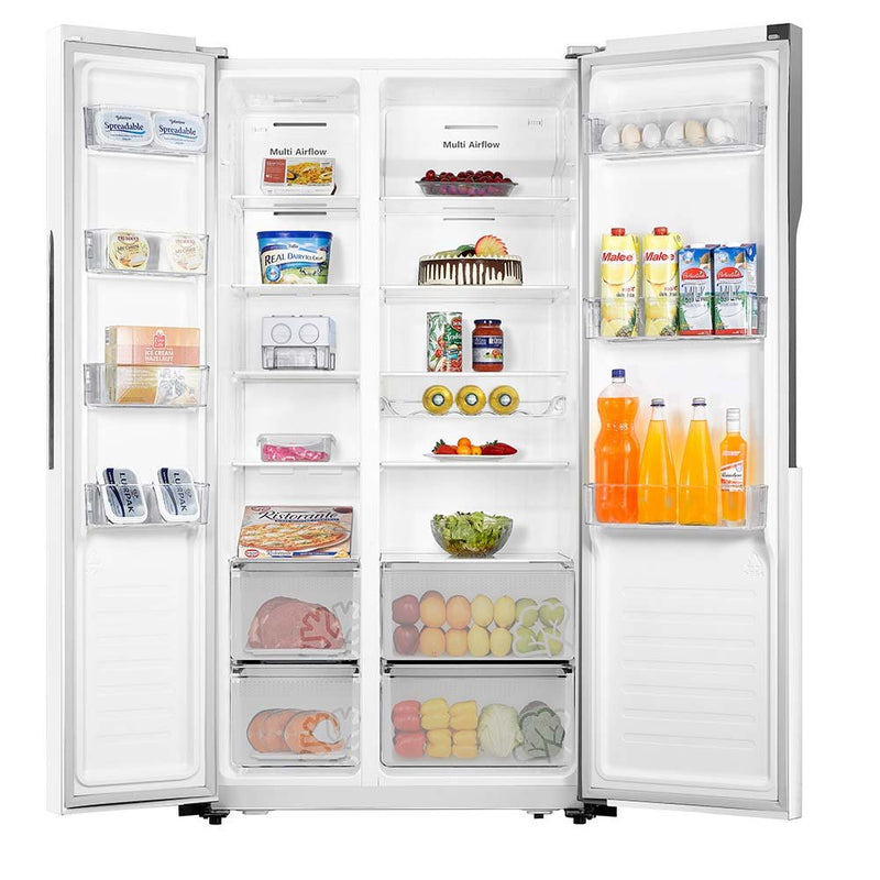 Teknix THSBS1791PW - White American Frost Free Fridge Freezer - E energy