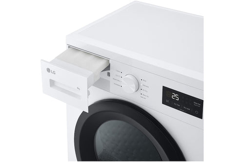 LG RHA1008NWK - White 8KG Heat Pump Tumble Dryer - D Energy