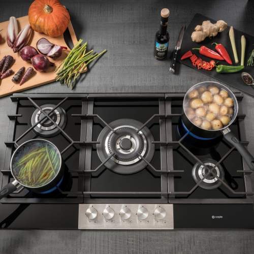 Caple C787G - Black 5 Zone Gas Hob