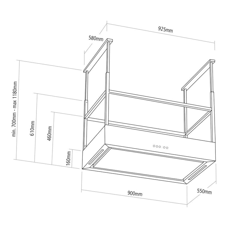 Caple TEL901 Tela Island Hood