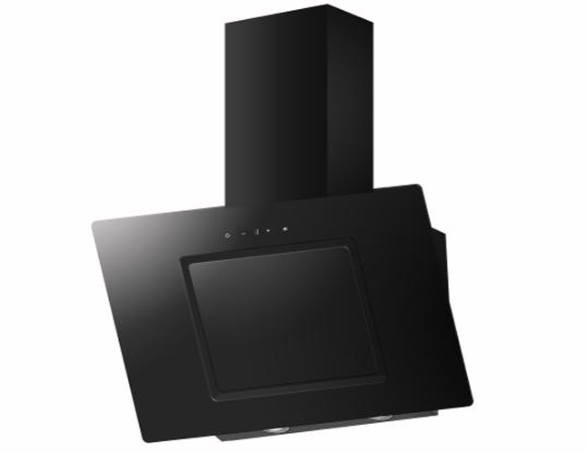 Cata ANG60BK - Black Glass Angled Extractor Hood - 326m³/h