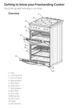 Teknix TKED54B 50cm Ceramic Double Oven Electric Cooker - Black A Energy
