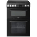 Teknix TKED64B - Black 4 Zone Electric Double Oven - Manual cleaning - A energy - Display