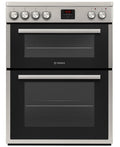 Teknix TKED64X Stainless Steel Ceramic Cooker - Double Oven, 60cm - A energy