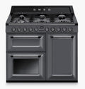 Smeg TR103GR - Grey 6 Zone Dual Fuel Cooker - A/B energy