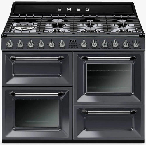 Smeg TR4110GR - Slate Grey 7 Zone Dual Fuel Range Cooker - A/A energy - Display