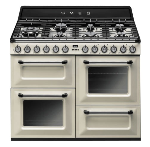 Smeg TR4110P1 - Cream 7 Zone Dual Fuel Cooker - A/A energy