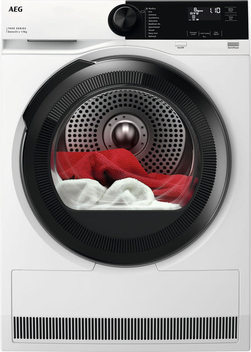 AEG TR729A4B - White 9KG Heat Pump Tumble Dryer - A+++ Energy Rating