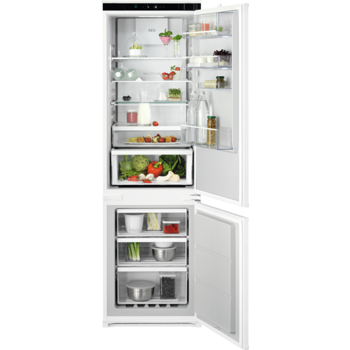 AEG TSC7M181DS - White Integrated 60/40 Frost Free Fridge Freezer - D energy