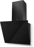 Faber TWEET-EG8-A55 - Black Glass Angled Hood - 54.8cm - B Rated
