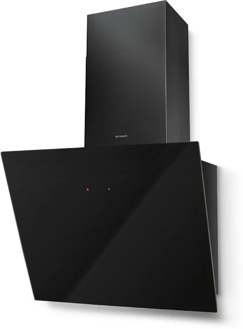 Faber TWEET-EG8-A55 - Black Glass Angled Hood - 54.8cm - B Rated