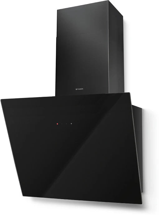 Faber TWEET-EG8-A55 - Black Glass Angled Hood - 54.8cm - B Rated