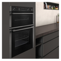 Neff U2ACM7HG0B - Graphite Built in Electric Double Oven - Pyrolytic cleaning - A energy