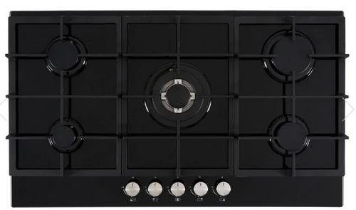 Cata UBGOG901BK - Black 5 Zone Gas Hob