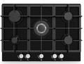 Cata UBGOG701BK - Black 5 Zone Gas Hob