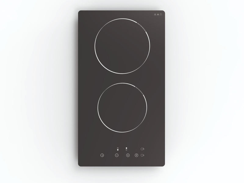 Cata UBIND30FLC - Black 30cm Induction Domino Hob - 2 Cooking Zones