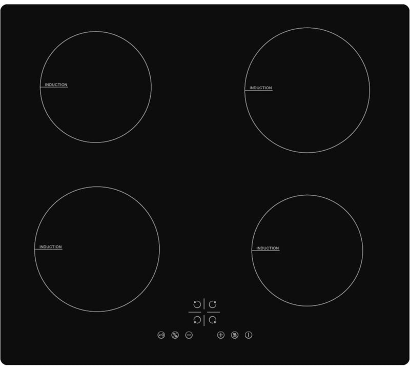 Cata UBIND60FLC - Black 4 Zone Electric Hob