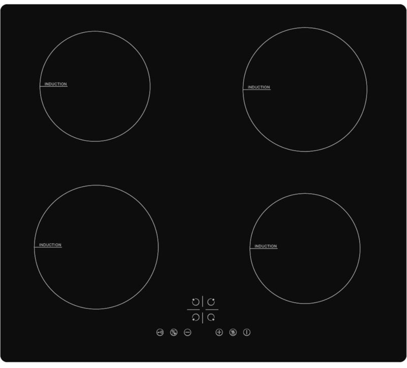 Cata UBIND60FLC - Black 4 Zone Electric Hob - Display