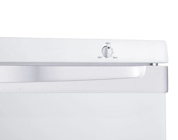 Teknix UC55F5W - White Undercounter Manual Defrost Freezer - Garage Safe - F energy- Display