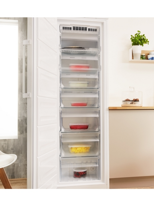 Indesit UI8 F2C W UK - White Freestanding Frost Free Freezer - E energy