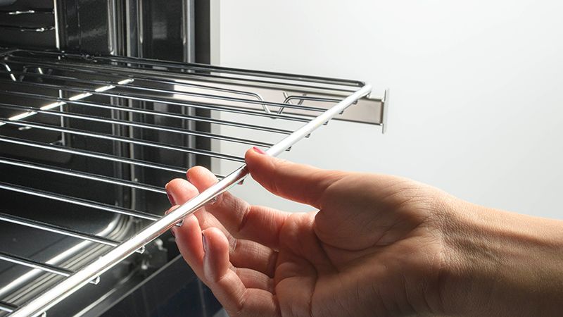 Haier HWO60SM6T5BH telescopic oven guides