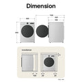 LG FWY606GBLN1 washer dryer dimensions diagram