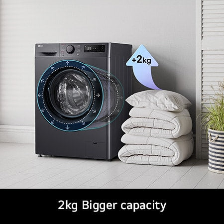 LG FWY606GBLN1 washer dryer 10kg capacity feature