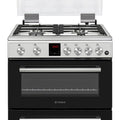 Teknix TKGD60X stainless steel gas cooker, hob and oven front view
