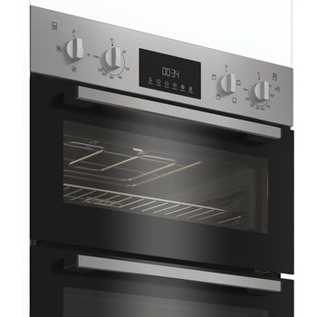 Indesit DII 10D IX double oven - doors open