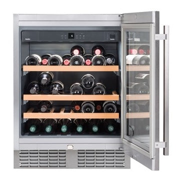 Liebherr UWKes1752 - Stainless steel 46 Bottle Capacity Wine Cooler - G energy