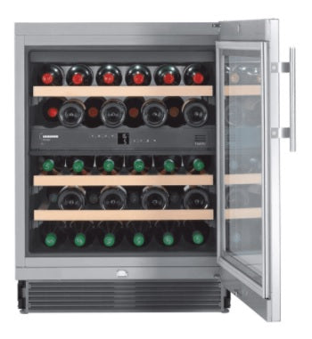 Liebherr UWTes1672 - Silver 34 Bottle Capacity Wine Cooler - G energy