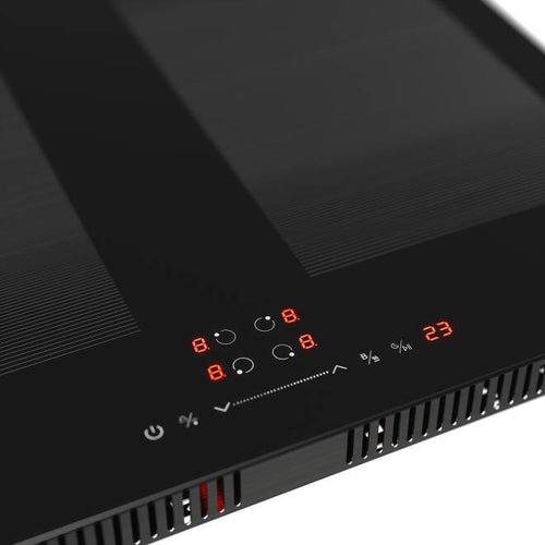 Cata WRFLEX60 - Black Glass 60cm Induction Hob - 4 Zone Flex - A Energy
