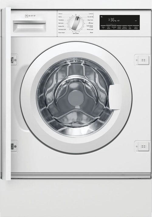 Neff W544BX2GB - White Integrated 8KG Washing Machine - 1400 RPM - C energy
