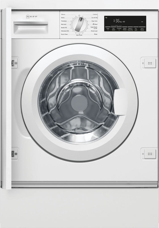 Neff W544BX2GB - White Integrated 8KG Washing Machine - 1400 RPM - C energy