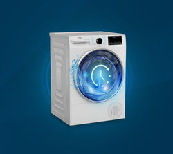 Wash and dry programme feature background