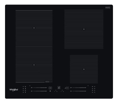 Whirlpool WF S0160 NE - Black 4 Zone Induction Hob