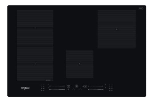 Whirlpool WF S3977 NE - Black 4 Zone Induction Hob