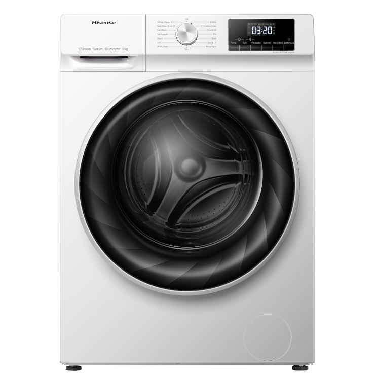 Hisense WFQP9014EVM - White 9KG Washing Machine - 1400 RPM - C energy