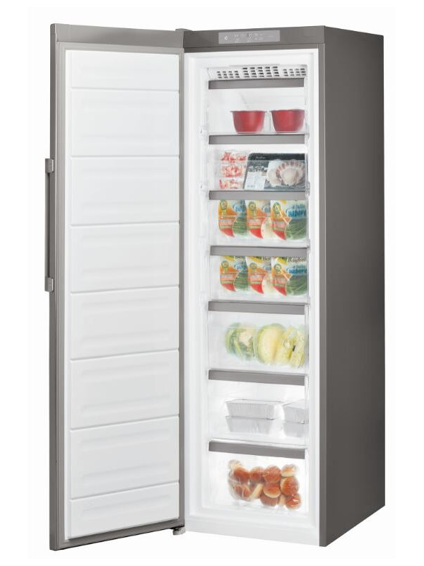 Whirlpool UW8 F2C XB UK 2 - Stainless steel Freestanding Frost Free Freezer - E energy